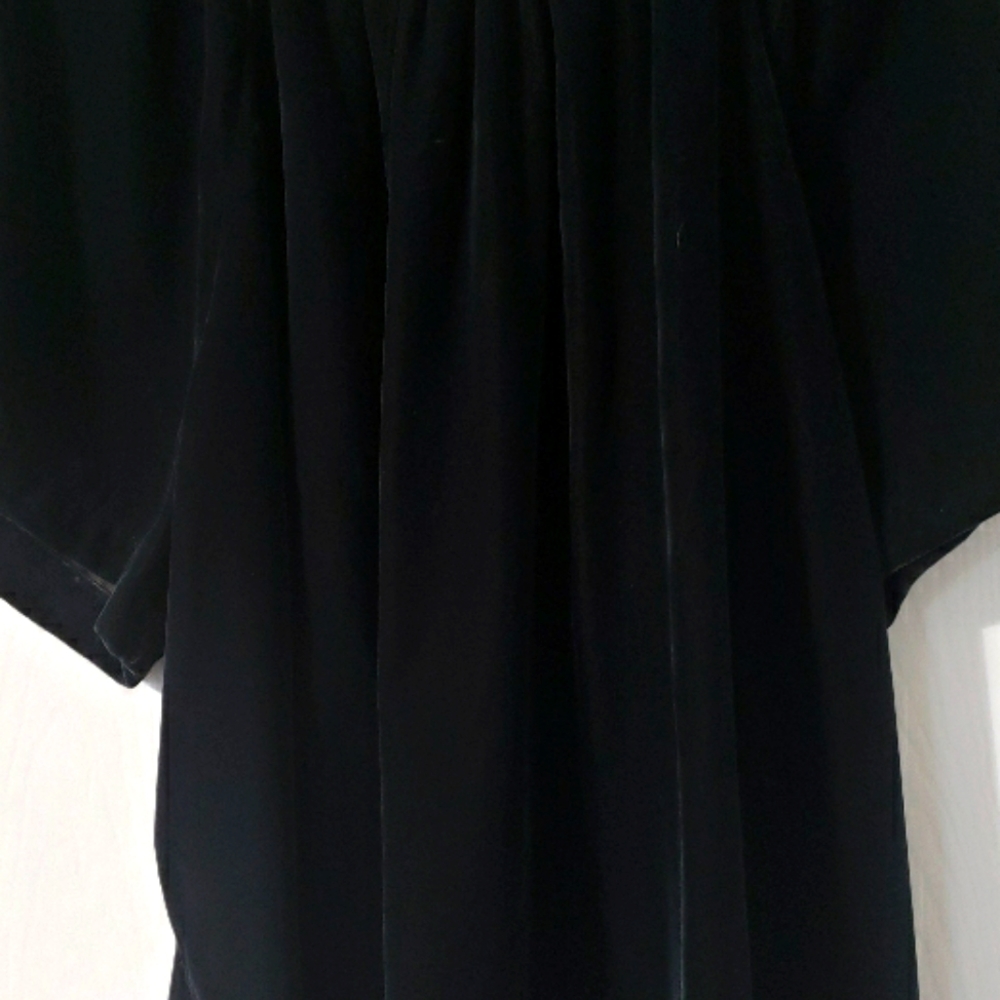 Old Navy Black Shirred Velvet Top 2X